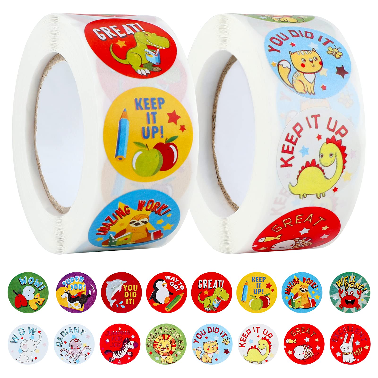 1000 Pegatinas de Recompensa Estudiante Alabanza Pegatina Escuela Etiqueta Autoadhesivo Calcomanías Well Done Star Reward Sticker Profesore Motivar Incentivar Alumno Suministro Scrapbooking Revista 2