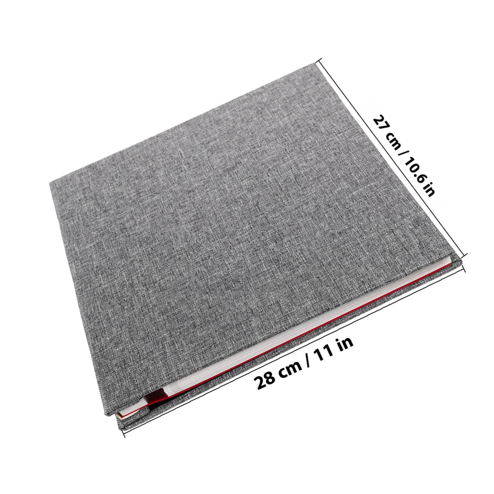 Fotobuch aus Leinen, Selbstklebend, Handgefertigt, Vintage Stil