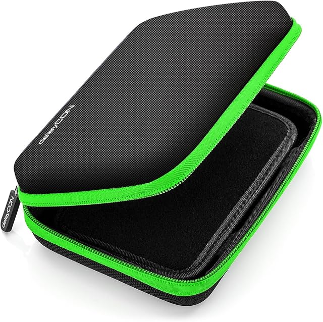 deleyCON Navi Bag Navi Case Torba na Urządzenia Nawigacyjne - 6 Cali i 6,2 Cala (17 x 12 x 4,5 cm) - Solidna i Odporna na Wstrząsy - 1 Komora Wewnętrzna - Zielony