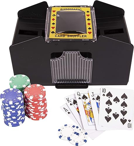 Miniatura 5 de Barajador automático de cartas I Tarjetas de póquer Barajadores de cartas de casino profesional I Barajador de tarjetas eléctricas Equipo de casino