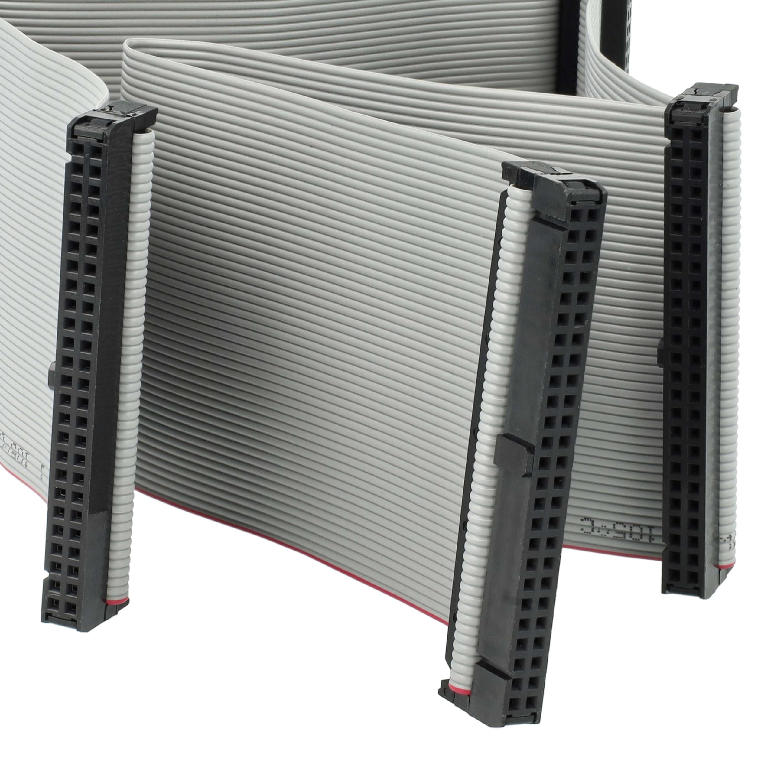 vhbw cavo a nastro SCSI per collegare 5 dispositivi SCSI - Cavo interno, 50 pin, 50 cm