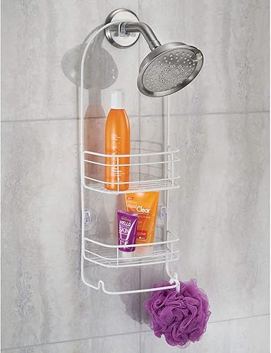 Miniatura 4 de InterDesign 58652 Rondo - Organizador de ducha para champú, acondicionador, jabón, color blanco