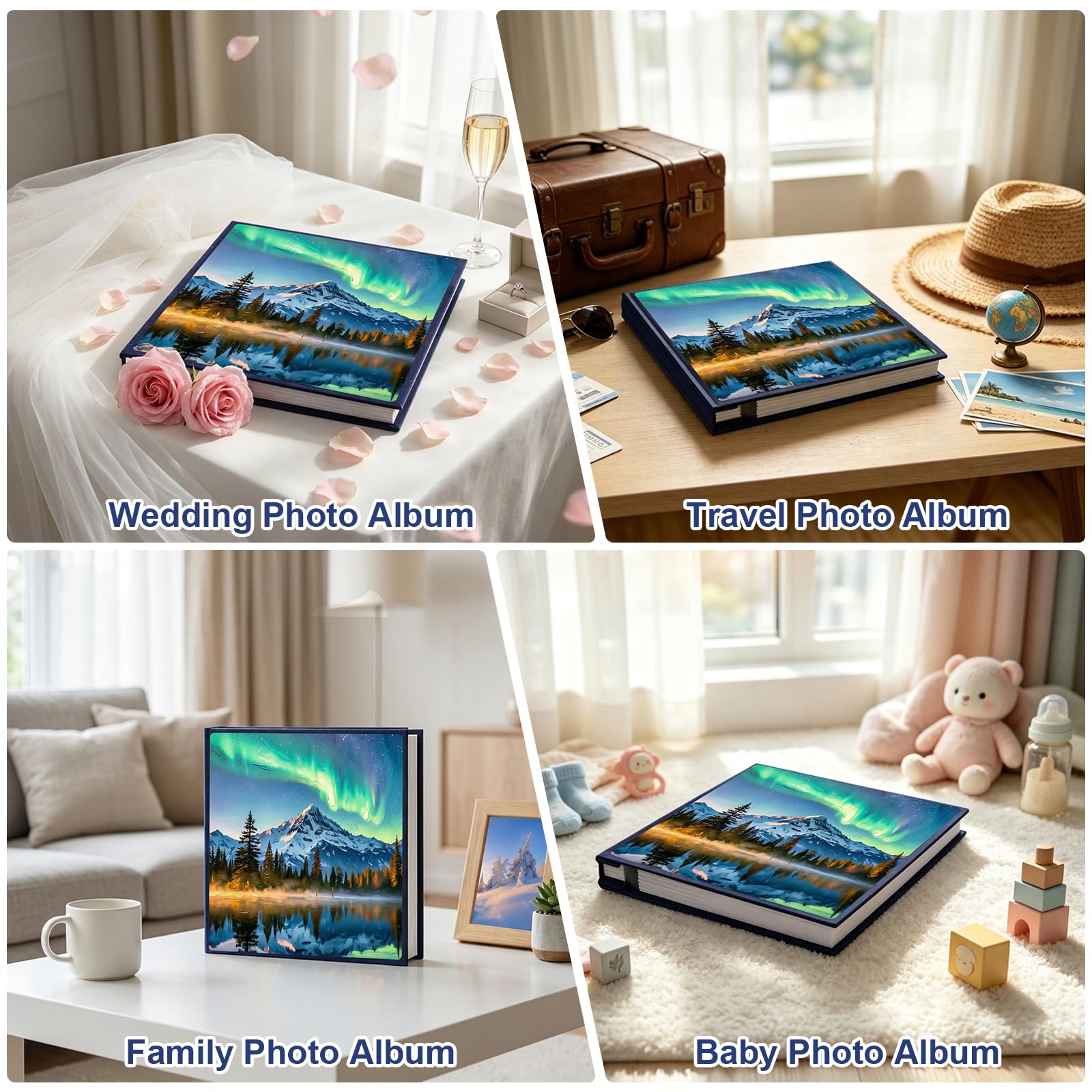 Velvet Photo Album - DIY Scrapbooking -6