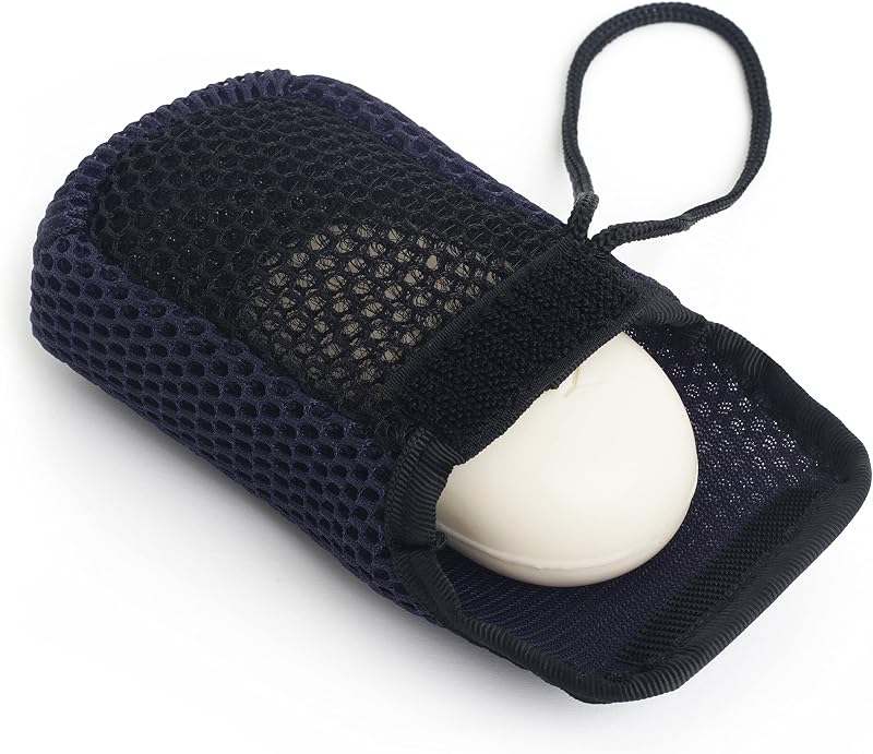MainBasics Bucha para Sabonete em Barra com Dois Lados, Azul