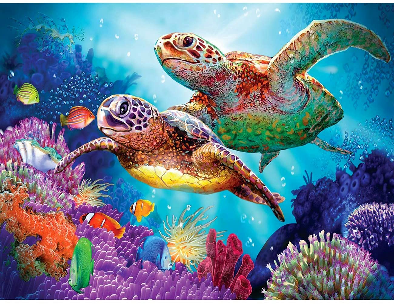 KEYIFA 4 Pezzi Animali Creart Dipingere con i Numeri Adulti, Paint by Numbers Tele da Dipingere con Cornice, Gatti Colorare con i Numeri Creart Art Adulti, Decorazioni Casa 20x20cm