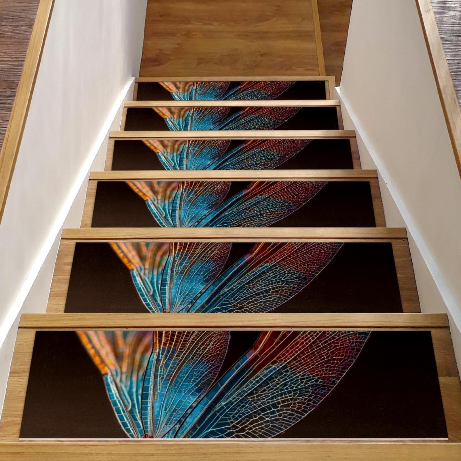 Tapis d'escalier antidérapant marches en bois 20,3 x 76,2 cm tapis réutilisable seniors