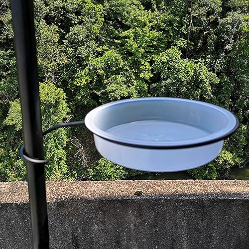 Miniatura 6 de 2 cuencos redondos de plástico para comederos para pájaros, comedero de semillas de aves silvestres, accesorios para baño de pájaros, bandeja de