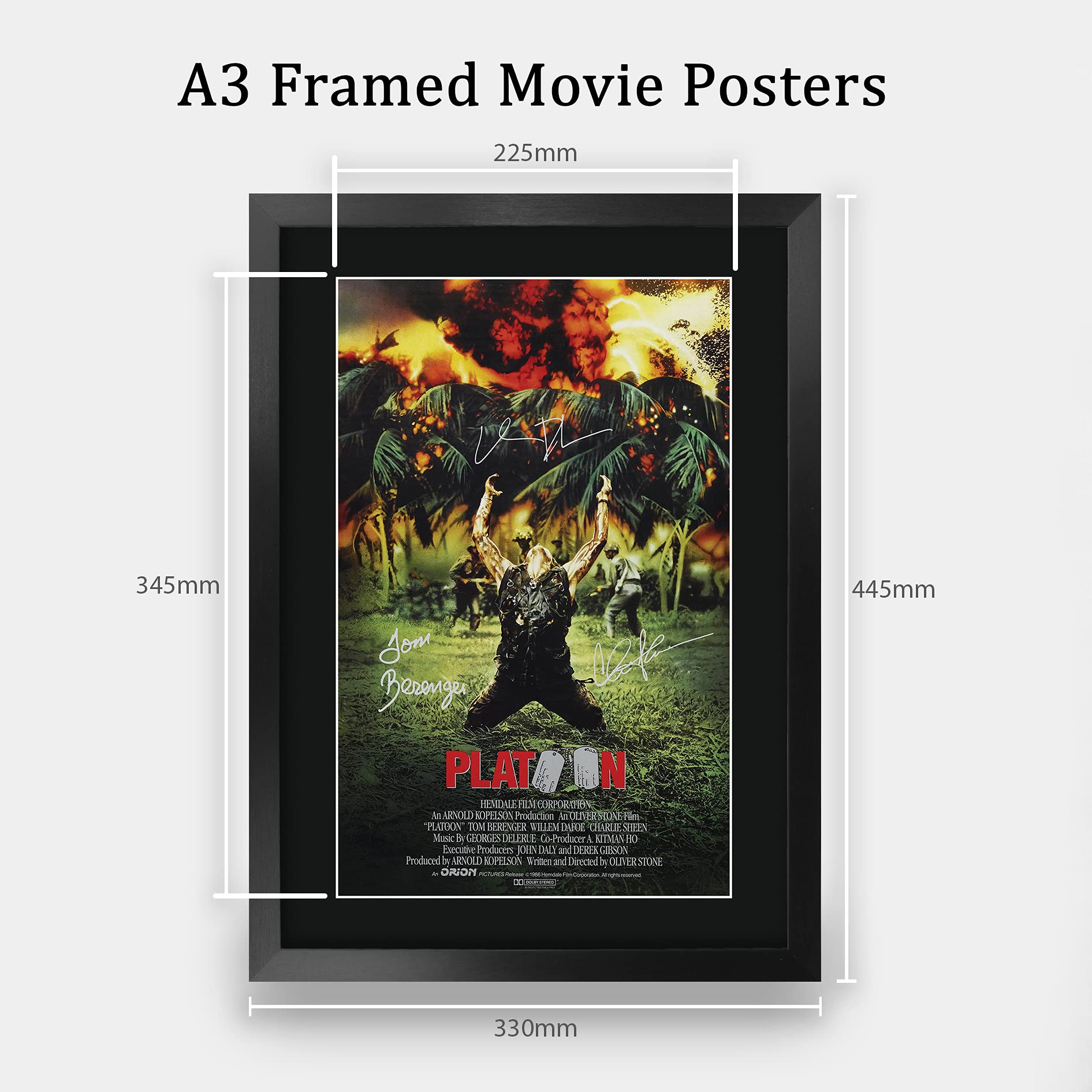 Affiche Encadrée A3 Armageddon Bruce Willis - Autographe Signée Photo Cadeau Cinéma
