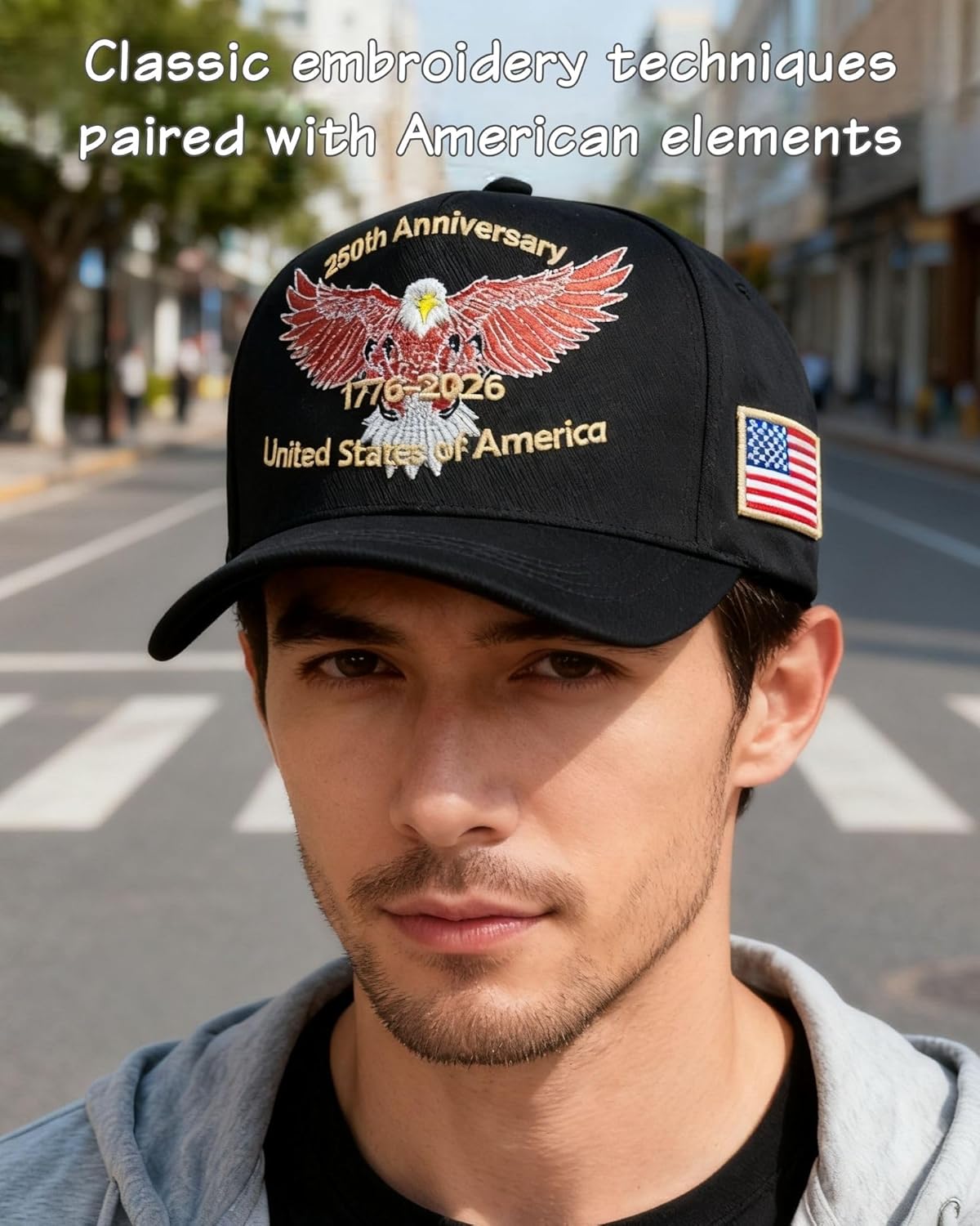 Levviye USA 250th Anniversary Hat Cap America 250 Years Birthday Independence Day Decorations Gifts Memorabilia - Image 6