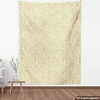 Vista 4 de Ambesonne - Tela multicolor con estampado digital por yarda