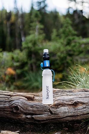 Sawyer Products SP302 Squeeze Water Filtration System, Cnoc Premium 1 Liter Bottle