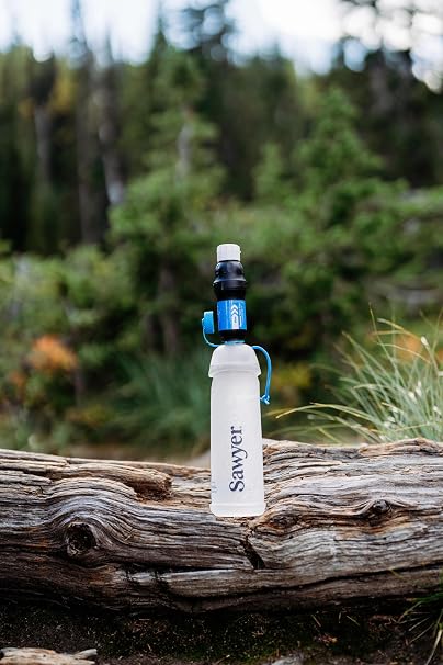 Sawyer Products SP302 Squeeze Water Filtration System, Cnoc Premium 1 Liter Bottle