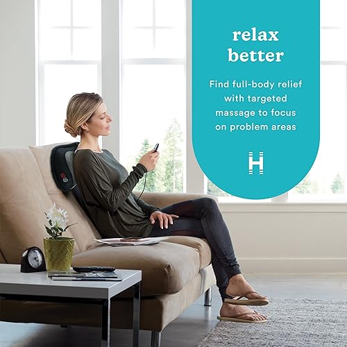 Miniatura 10 de HoMedics SP-100H cojín de masaje Shiatsu y vibración 3D con calor