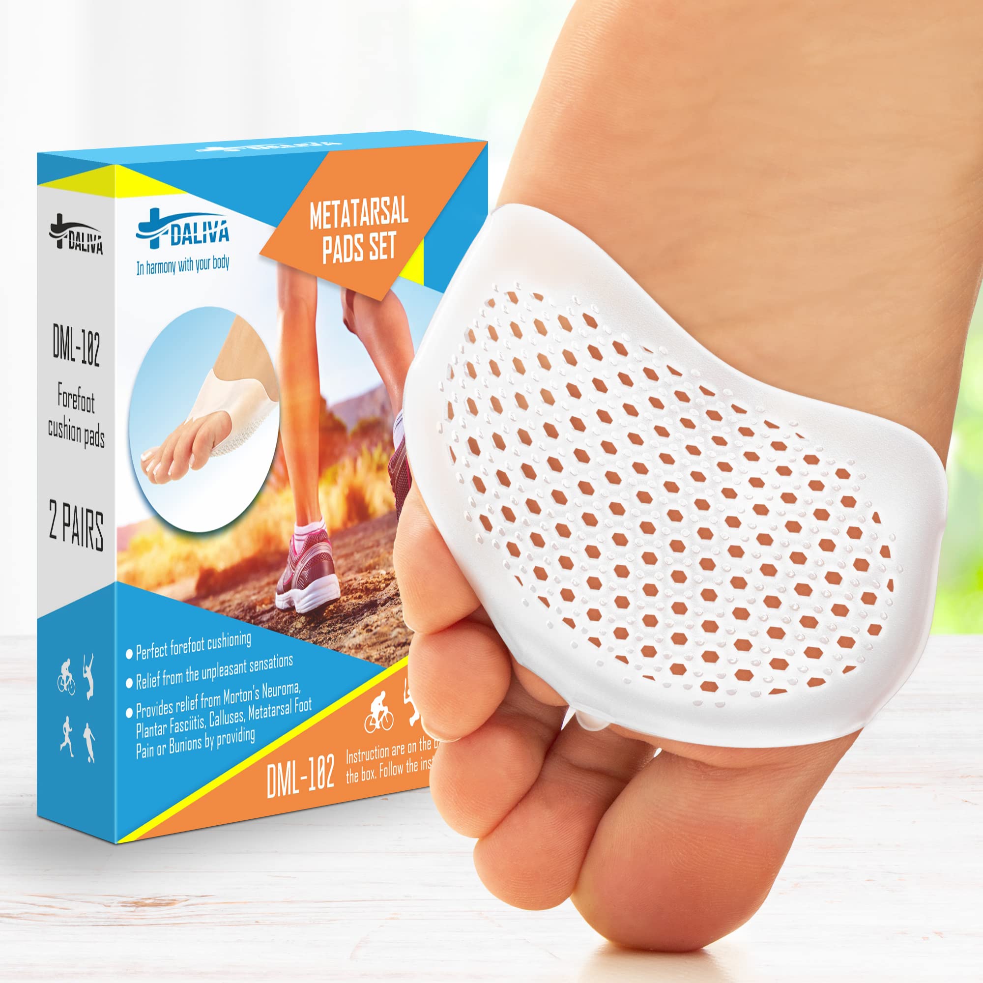 Buy Metatarsal Pads Ball of Foot Cushions Soft Forefoot Cushions