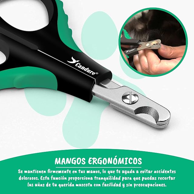 Foto 3 de 8 de Candure Cortauñas para Perro y Gato con Mascota Protector de Seguridad