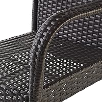 Vista 9 de Christopher Knight Home Delfina Taburetes de mimbre para exteriores, juego de 2 piezas, color gris