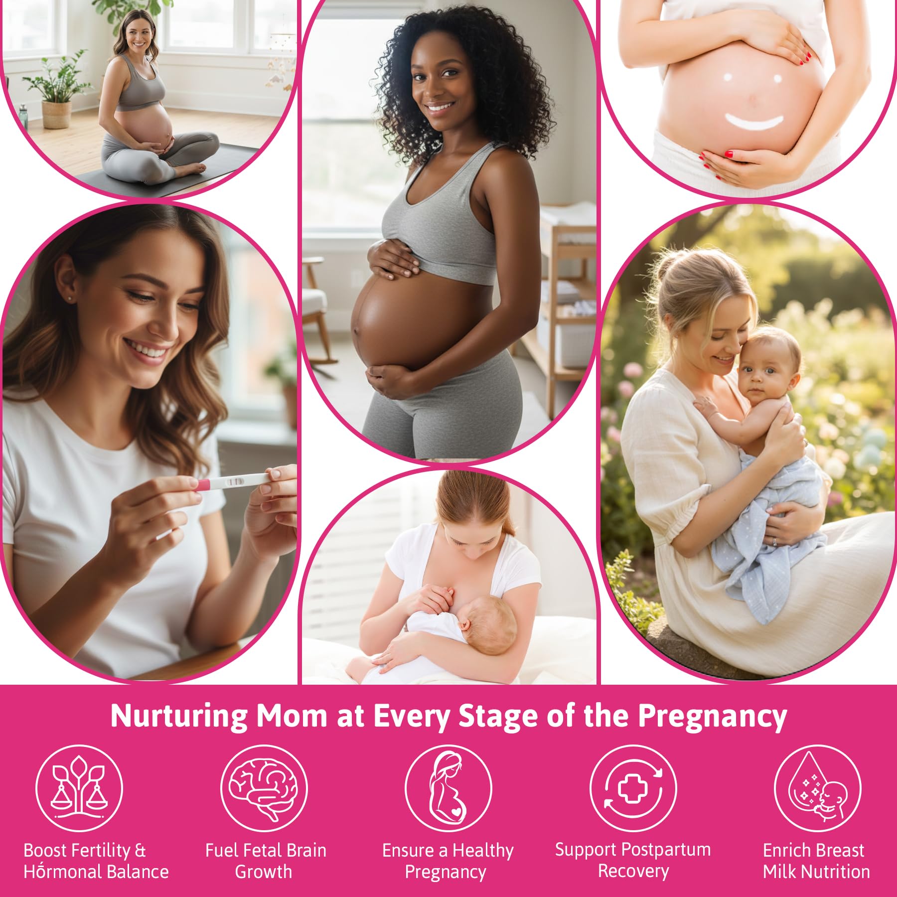 Prenatal Vitamins for Women, Prenatal Gummies w/Omega-3DHA, Choline, Iron — Amazon image 3