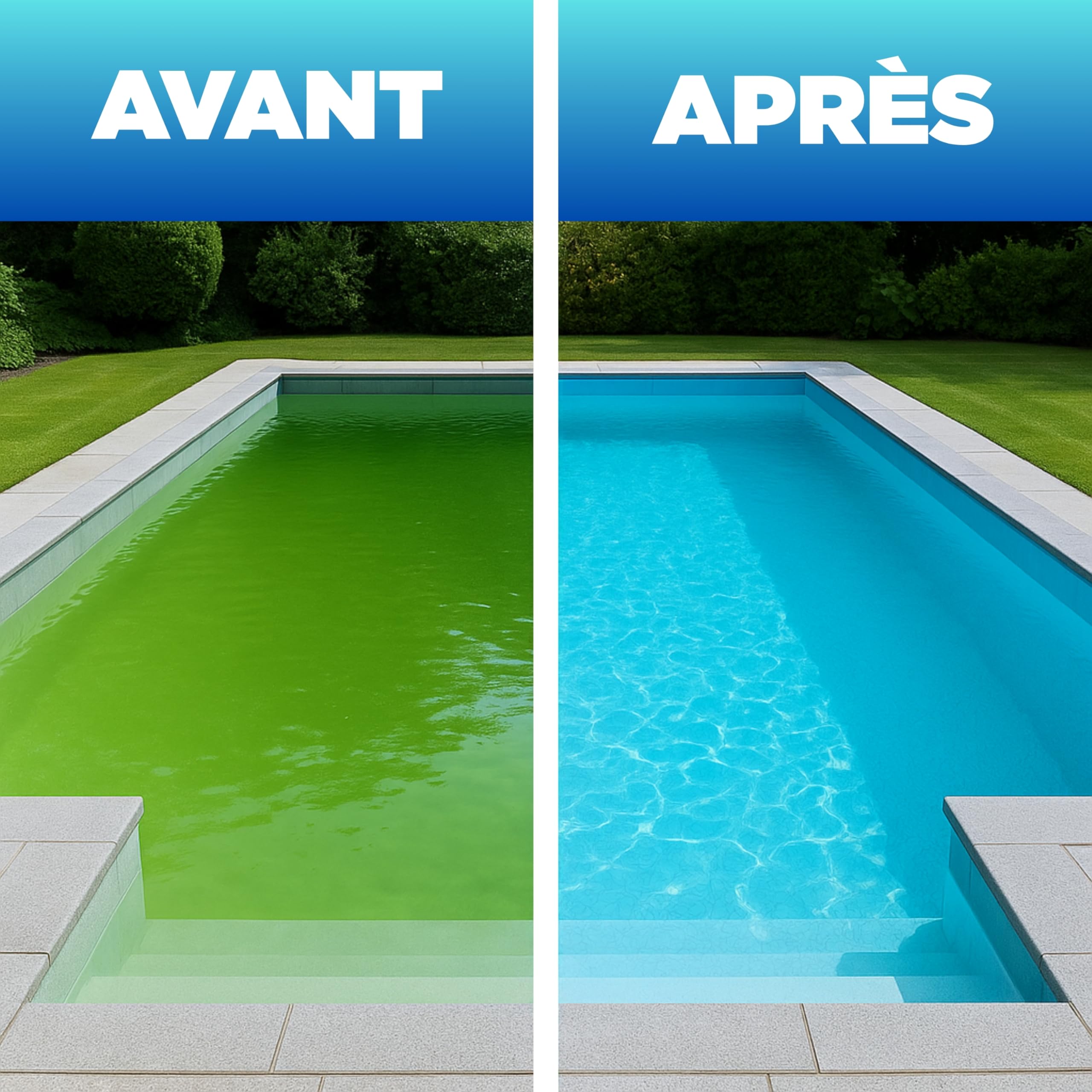 Chlore Choc Non Stabilisé 2KG | Hypochlorite de Calcium en Poudre | Traitement Efficace Contre Algues & Eau Verte | Désinfection Rapide pour Piscine & Spa | Produit sans Stabilisant, Granulés