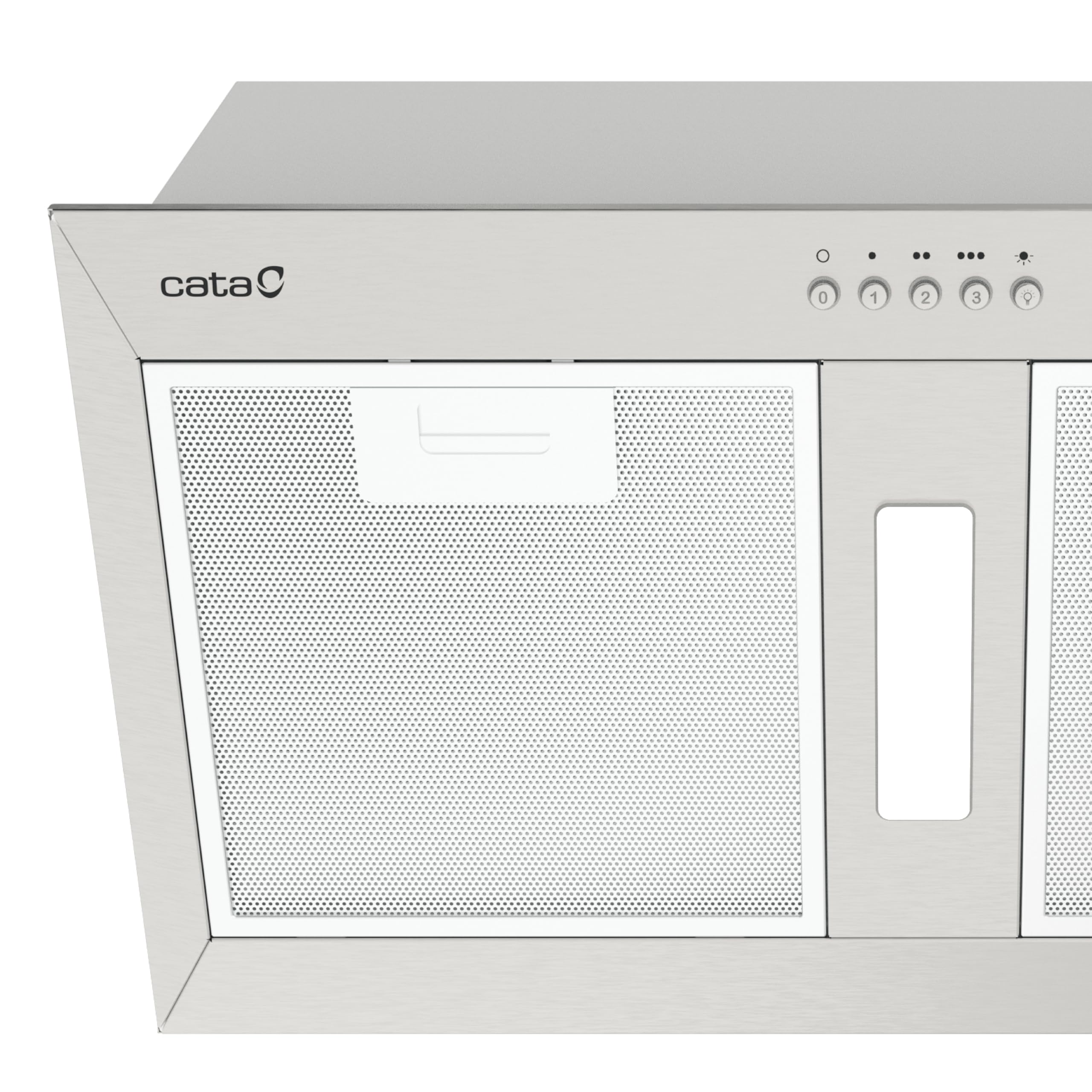CATA GCB 55 X Dunstabzugshaube Einbau-Gruppenlüfter 55 cm Edelstahl 3 Leistungsstufen LED-Beleuchtung 371 m³/h Energieklasse C