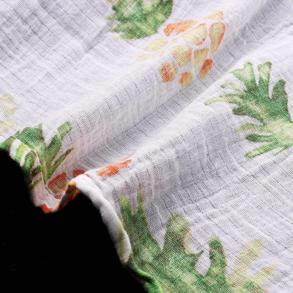 Manta Cuadrada de Muselina para bebé con diseño de piña