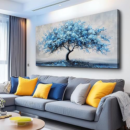 KELIYUAN Arte de pared para sala de estar, decoración de pared grande para oficina, dormitorio, decoración de pared, lienzo abstracto, pintura de