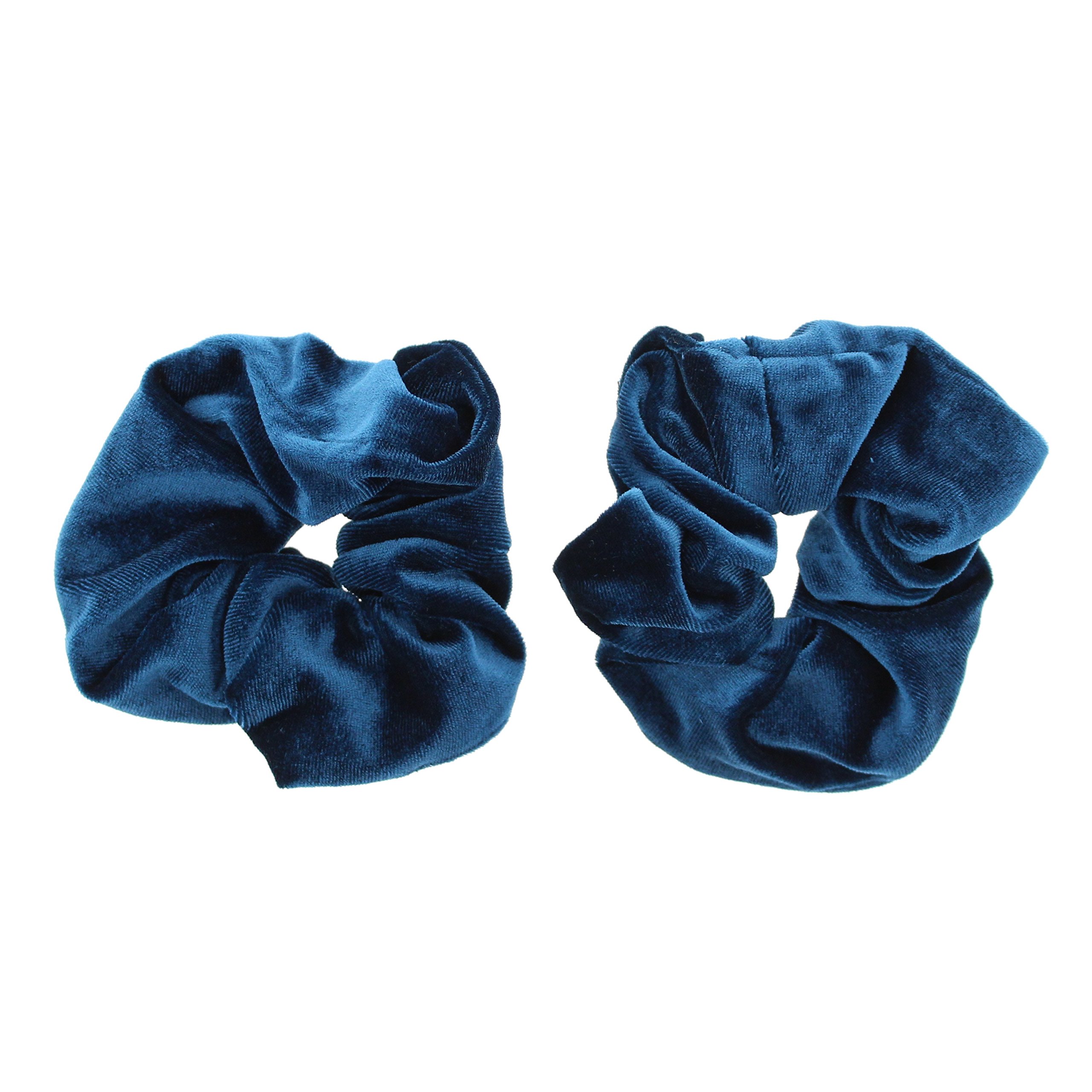 Zac's Alter Ego Pair of Luxurious Velvet Hair Scrunchies - Variety of Colours