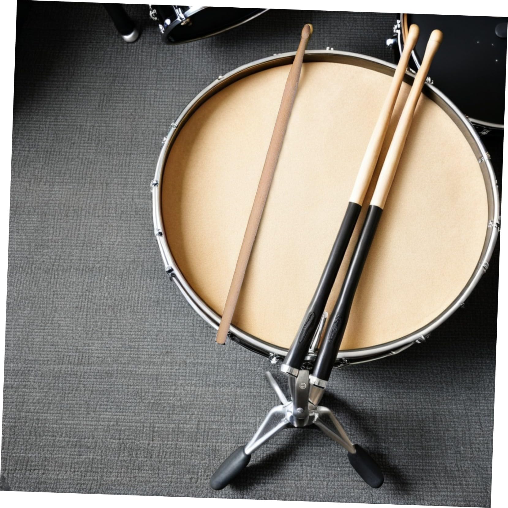 SUPVOX 2 set Bacchette per Batteria in Legno d Acero Punta in Legno e Borsa in Nera Leggere ed Ergonomiche per Adulti e Principianti per Jazz e Batteria Elettronica