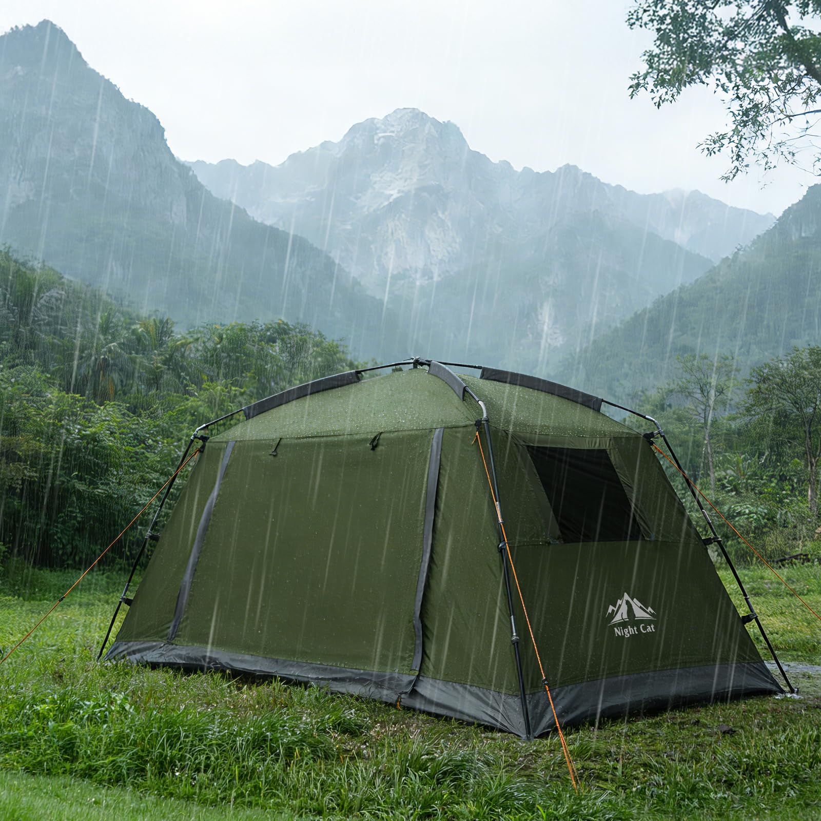 Night Cat Tente de Camping pour 1 2 Personne: Imperméable Tente Dôme de Légère Randonnée Le Trekking et Les Festivals en Plein Air