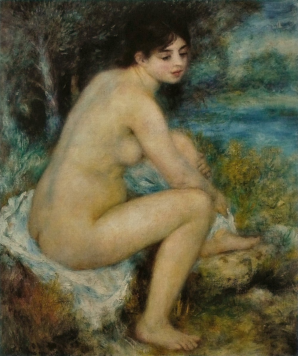 Femme Nue de Renoir grand poster semi-gloss pour salon moderne et chaleureux