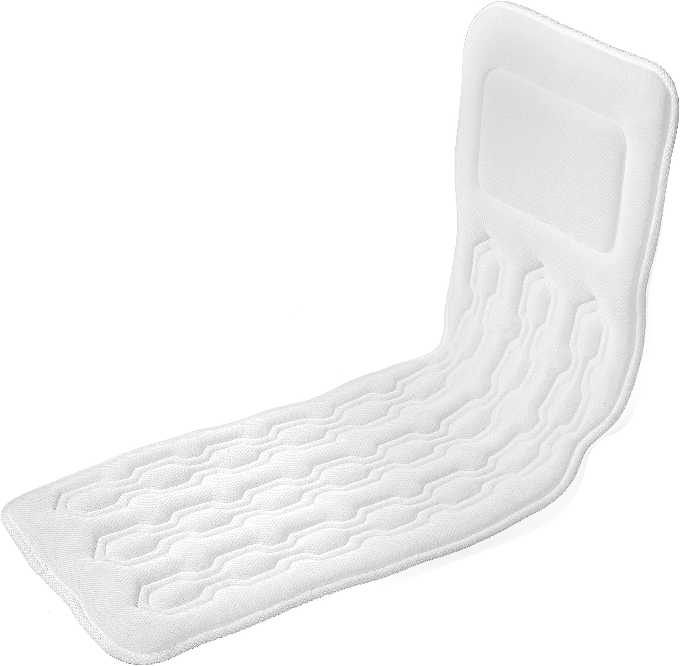 Premium Full Body Bath Pillow - Comfortable, Durable Bathtub Cushion for Relaxation, Spa-Like Experience, Pain Relief, Luxurious Plush Comfort, Quick Drying