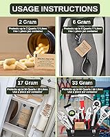 Vista 5 de Micro-Pak Dri Clay Kraft, paquetes de desecantes de absorción de humedad más alta, alternativa a paquetes de gel de sílice, arcilla de bentonita