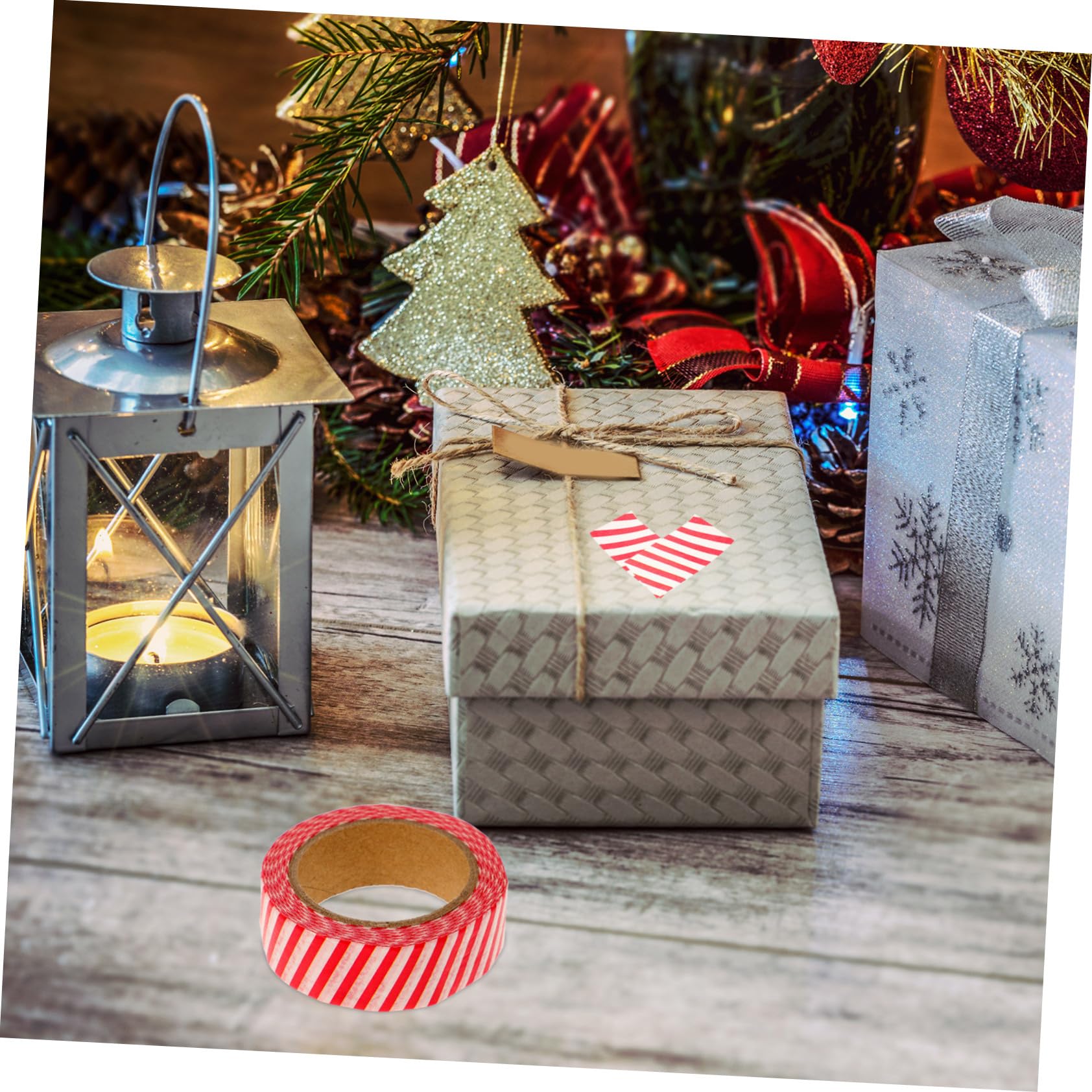TEHAUX 60rollos Cinta Decorativa De Papel Washi Temática Navideña para Manualidades y Decoración De Fiestas para y Scrapbooking