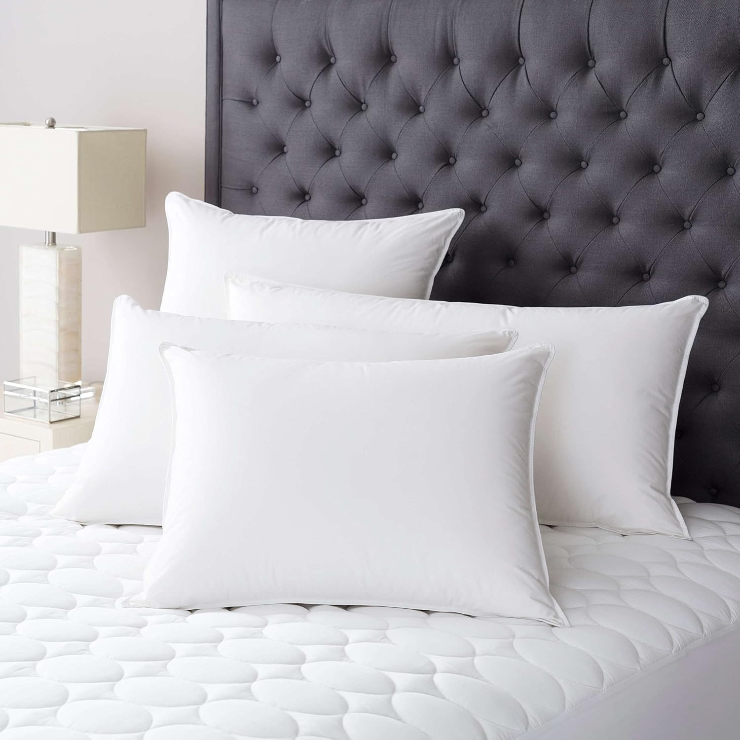 Pine Cone Hill Meditation Down Pillow Medium Euro Feet White Solid Pattern