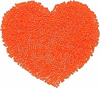 Vista 19 de 1000 cuentas de fusible, cuentas de fusión rojas de 0.197 pulgadas para manualidades, recambio de cuentas a granel.