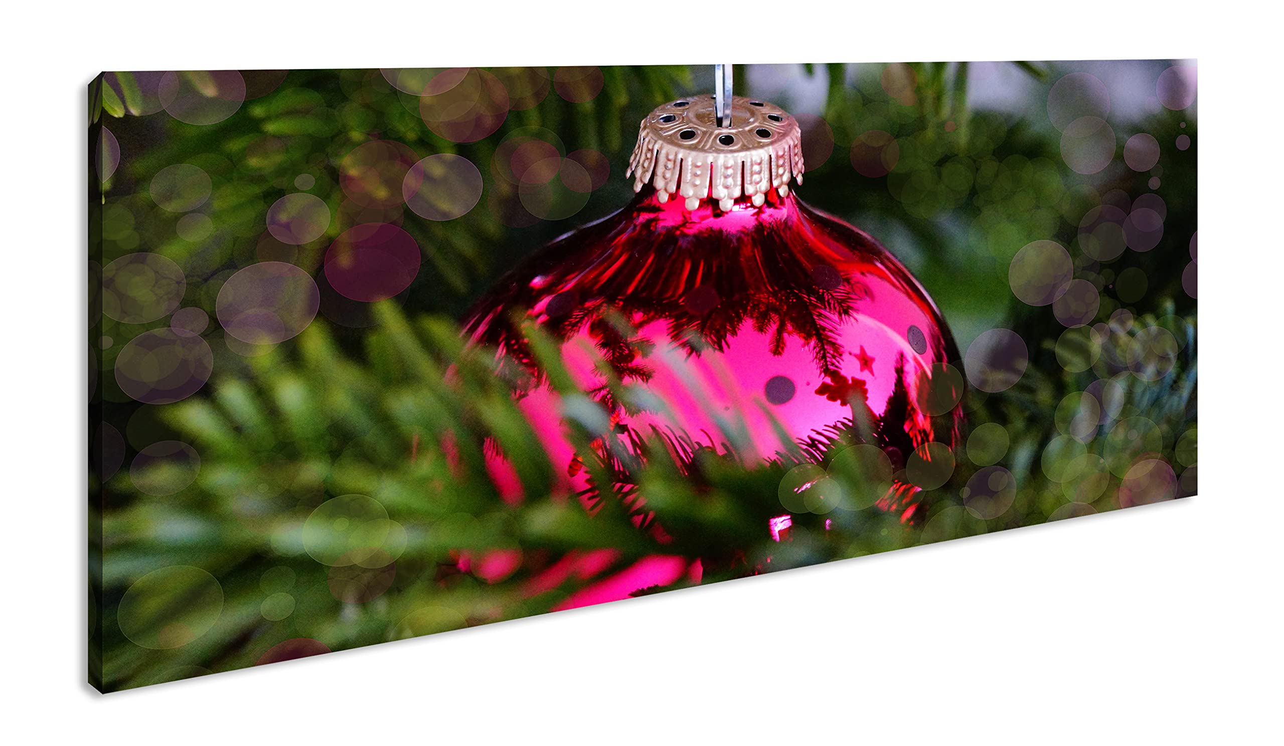 Obraz na płótnie magia bożonarodzeniowa unosi się w powietrzu panoramiczny format: 120 x 60 cm XXL druk artystyczny obraz na blejtramie/obraz ścienny/dekoracja salonu
