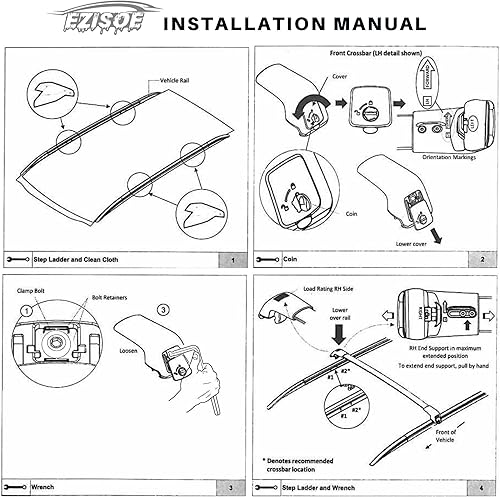 Miniatura 7 de Barras transversales de techo para Kia Sportage 2016 2017 2018 2019 2020 barras transversales portaequipajes de carga