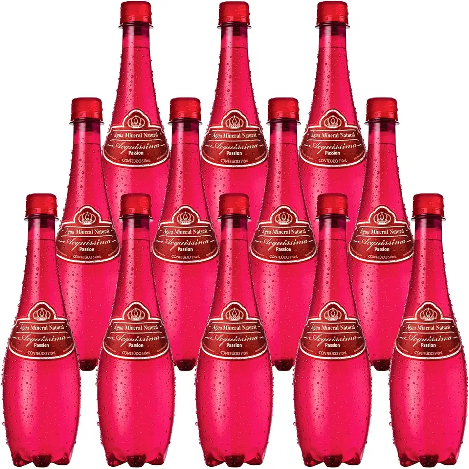 Água Mineral com Gás Acquíssima 510ml 12 Unidades