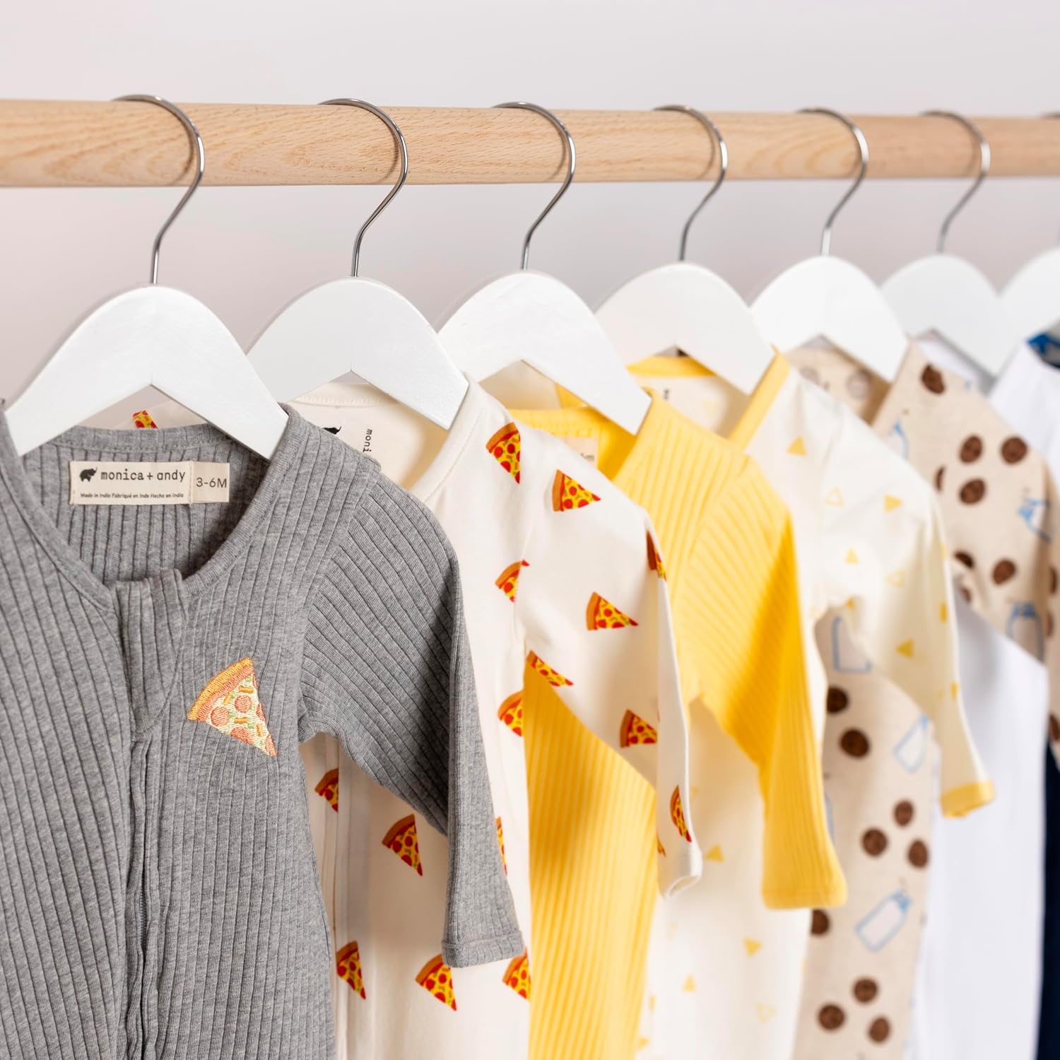 monica + andy Double Zipper One Piece, 100% Organic Baby Clothes for Girls & Boys, Unisex, Preemie, Newborn & Infant Sizes - Image 6