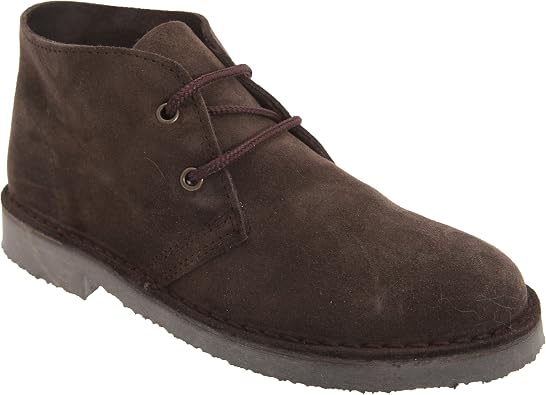 Roamers M467DBS Unisex Desert Boots Dark Brown