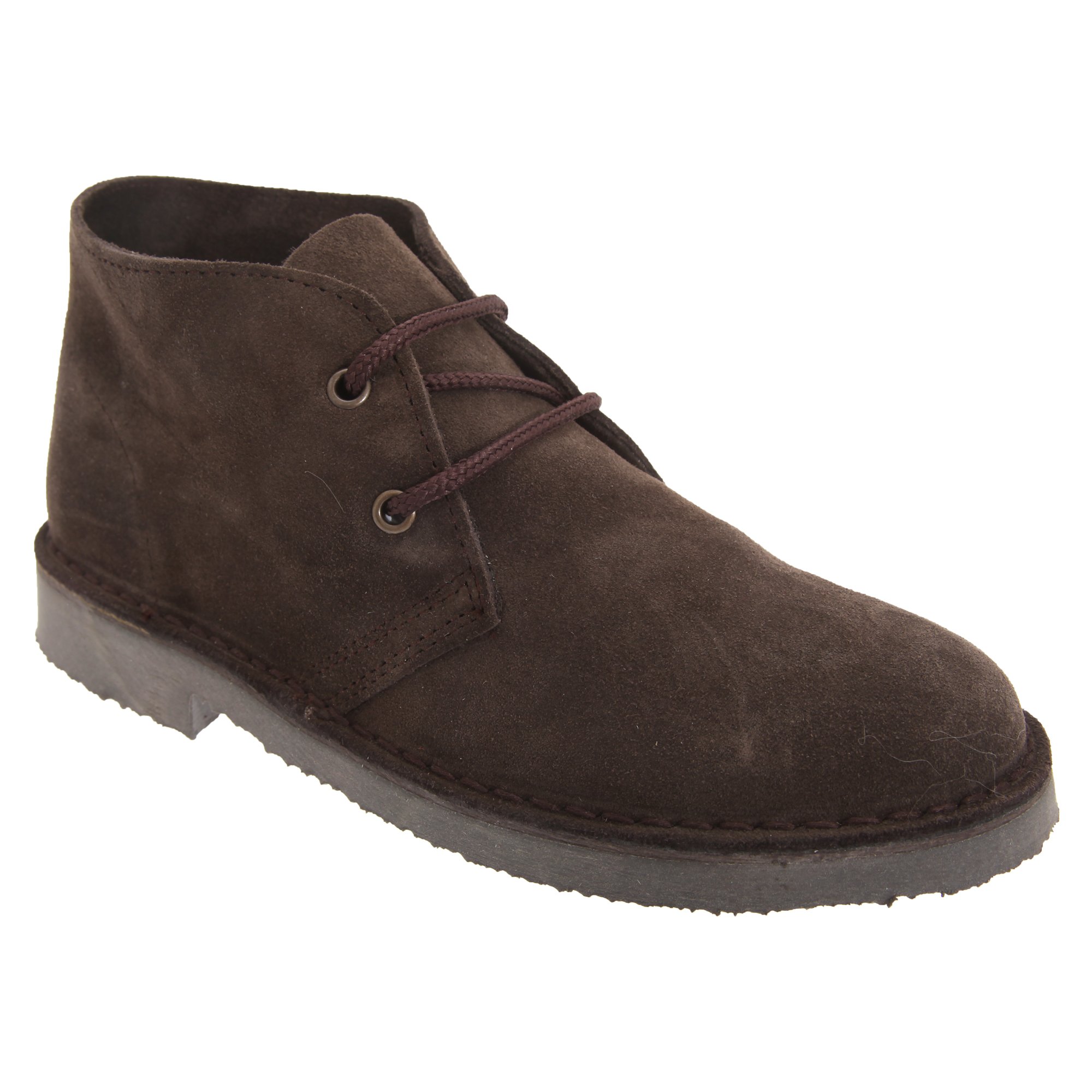 Roamers - Scarponcini alla Caviglia in Pelle Scamosciata - Uomo (48 EUR) (Marrone scuro)