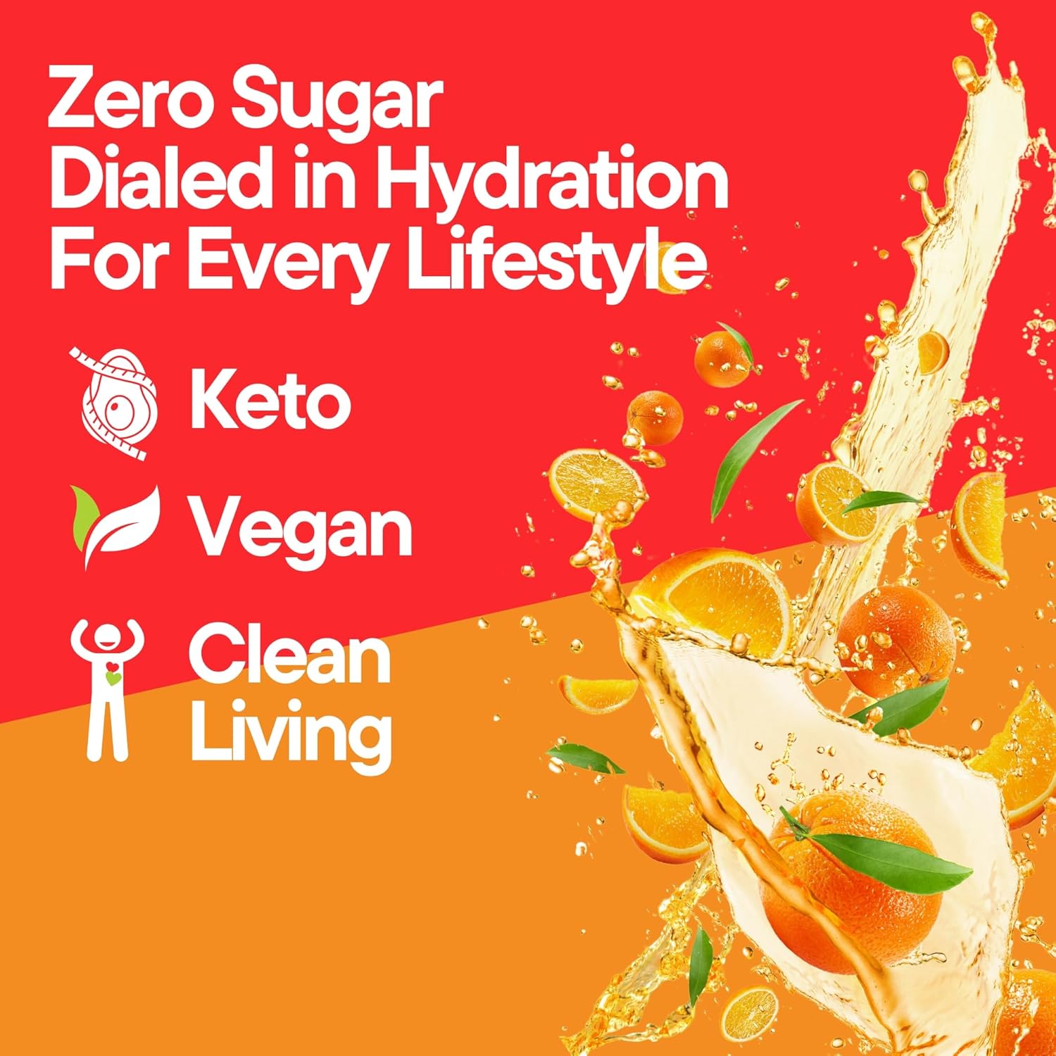 Electrolyte Powder - Electric Orange – Electrolyte Hydration Powder Packs, Sugar-Free Hydration for Athletes, Keto, Vegan, Boost Energy & Endurance, Convenient, 12 Single Serve Packs image 5 of 7 B0DJCHFLZW