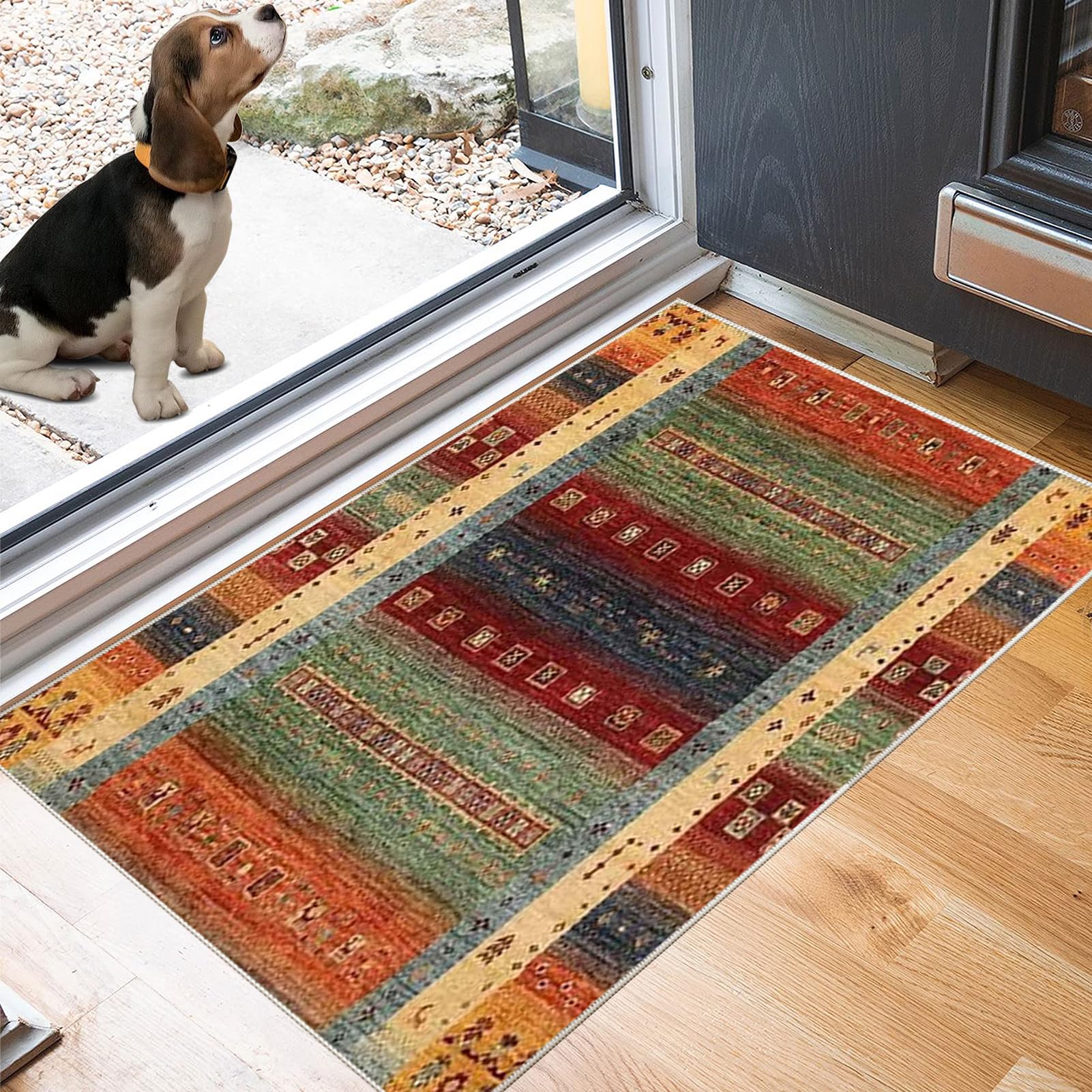 90 x 280 cm Tappeto Corridoio Lungo Passatoie per Cucina Passatoia Ingresso Tappeto Cucina Antiscivolo Lavabile Tappeto Passatoia Corridoio Moderno per Cucina Lavanderia Runner Corridoio