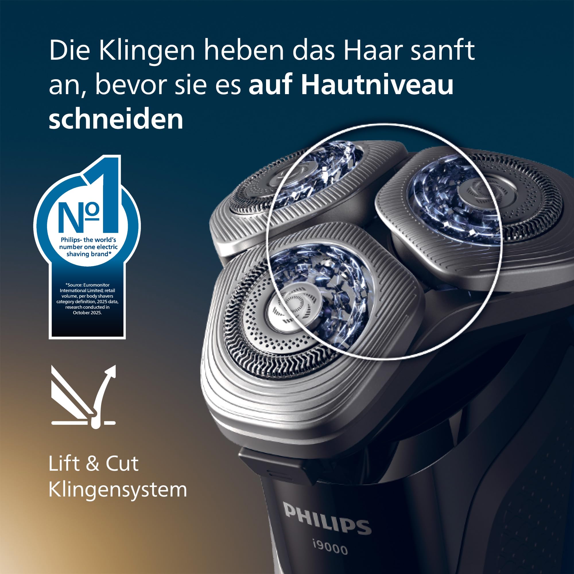 Philips Rasierer i9000, Elektrischer Nass-und Trockenrasierer für Herren mit integriertem Trimmer, dunkelgrau, Reinigungsstaion, Ladestation und Reiseetui (Modell X9002/30)