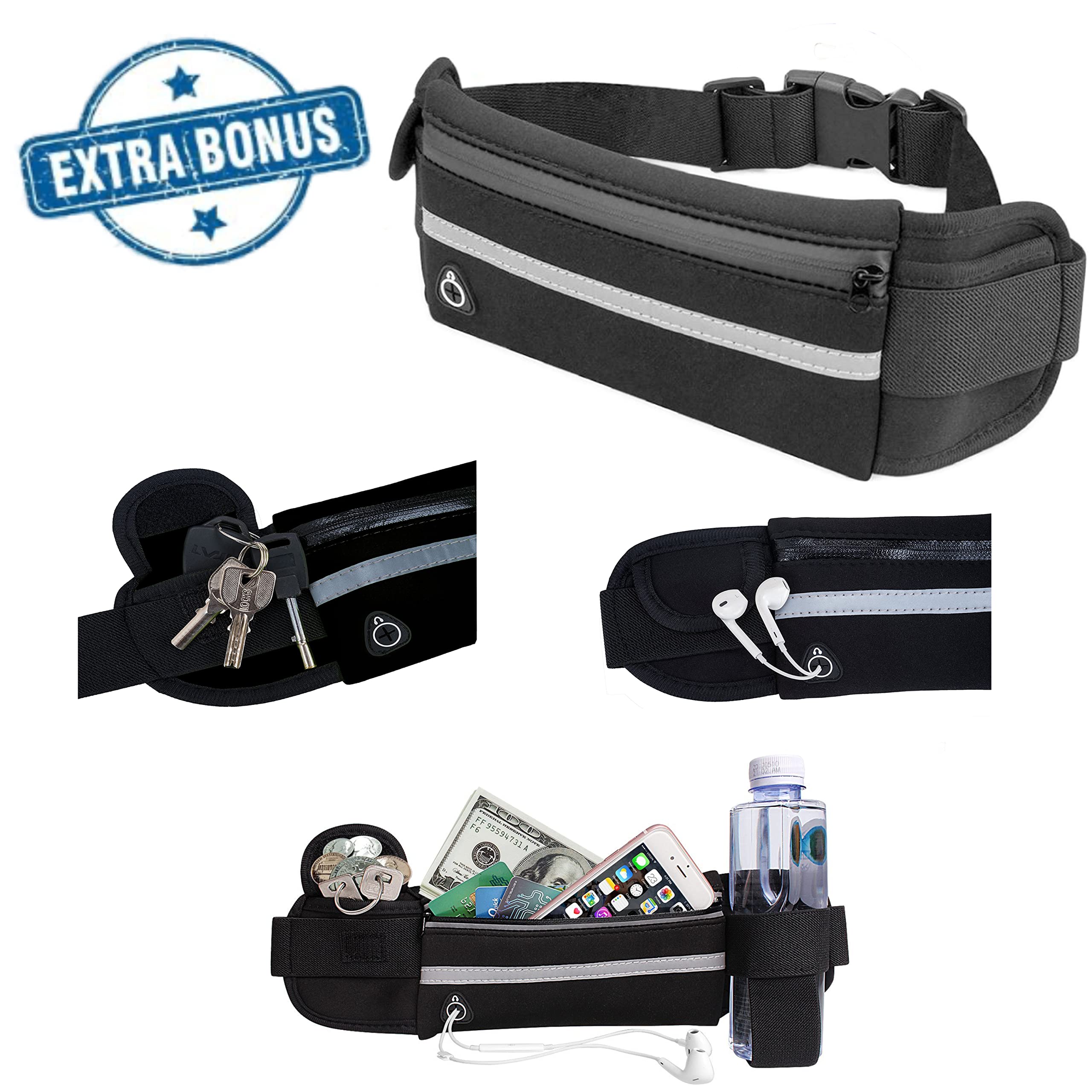 Ceinture Lombaire pour Homme et Femme - Ceinture Dorsale de Soutien Lors D'activités Sportives, de Gym et au Travail - Prévient Les Blessures et Le Mal de Dos - Compression à Double Réglage S