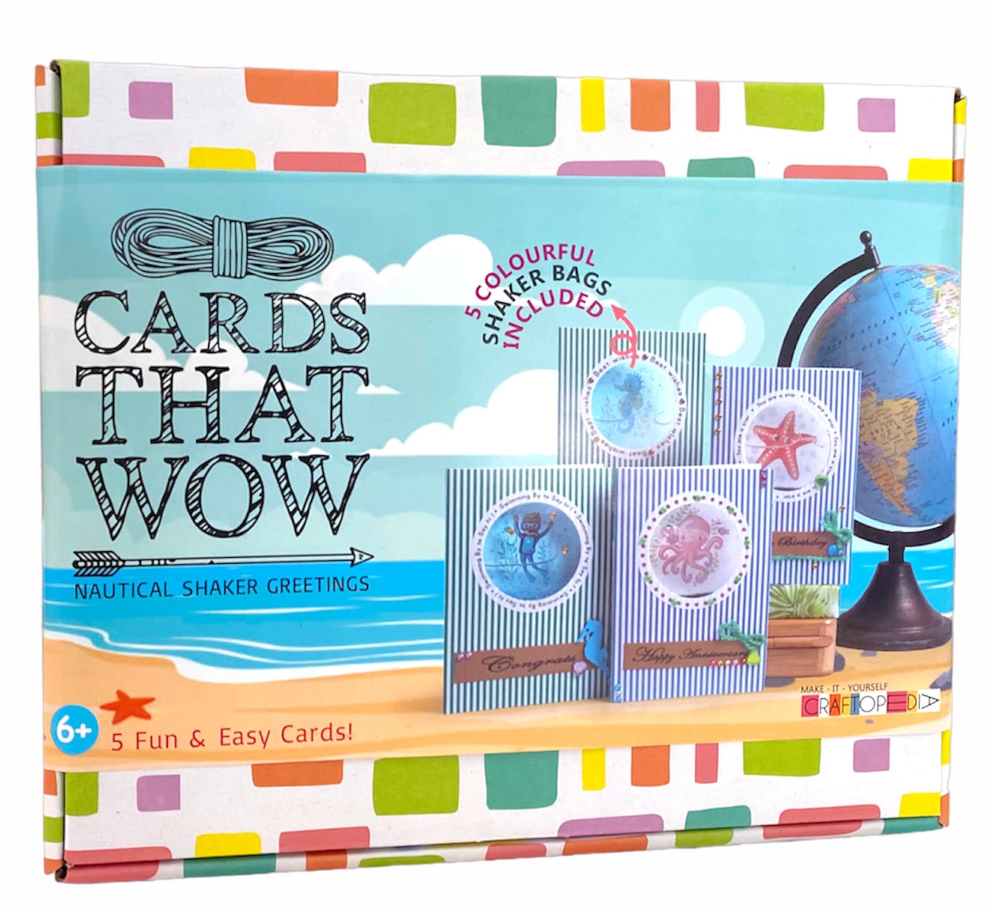 Craftopedia DIY Handmade Shaker Greeting Cards | Art & Craft Activity Kit for Kids Age 5 Years and Above | Make 5 Shake Shake Cards (Monster) (B0CVS3YLXK) Amazon Price History, Amazon Price Tracker