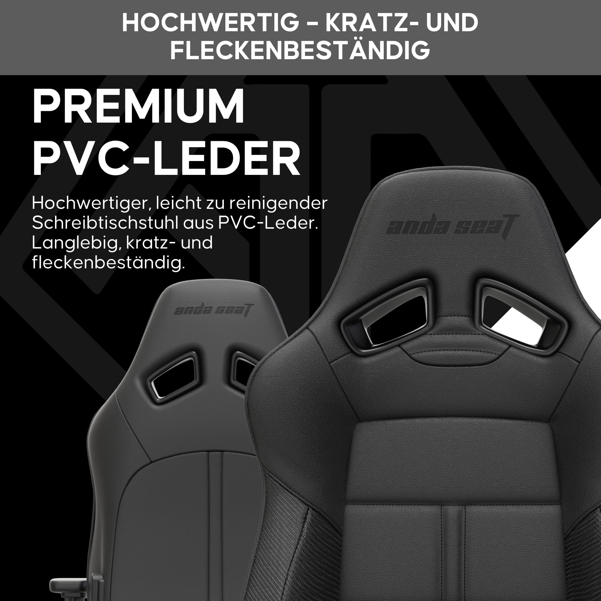 Anda Seat Dark Demon Dragon Gamerstuhle für Erwachsene – Ergonomischer Gaming Bürostuhl mit 4D-Armlehnen, Hochdichtem Schaum, Lendenkissen, Ergonomisch Design, Maximale Belastbarkeit 170kg, Schwarz
