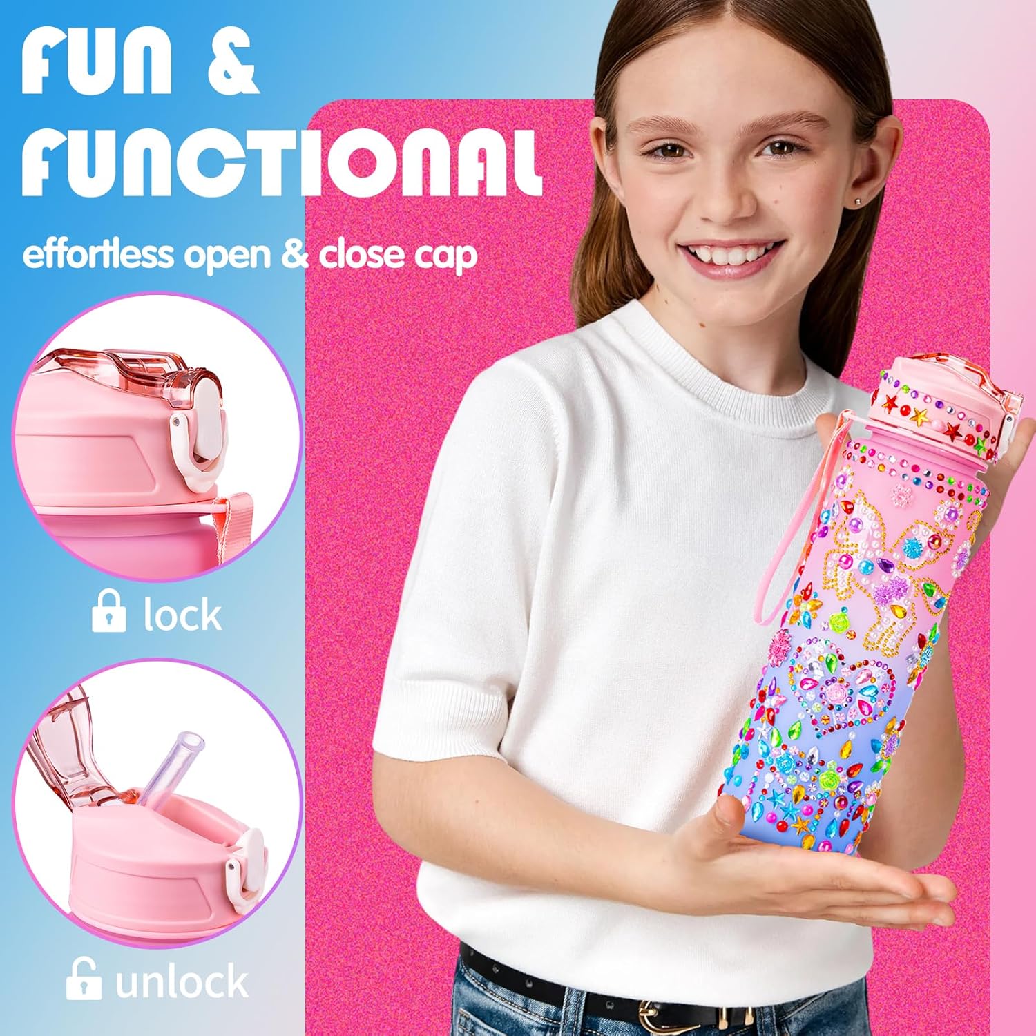 10 Year Old Girl Birthday Gifts, Double Digits Birthday Gift Ideas, Cute Presents for 10 Year Old Girls, Tween Girl Gifts w/ 25oz In My Double Digits Era Cup - Image 2