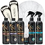 Norvell Spray Tan Starter Pack - Complete Sunless Tanning Kit with Professional Tanning Solutions, Pre and Post-Tan Care, Neat Feet, Hair Caps and Drying Powder