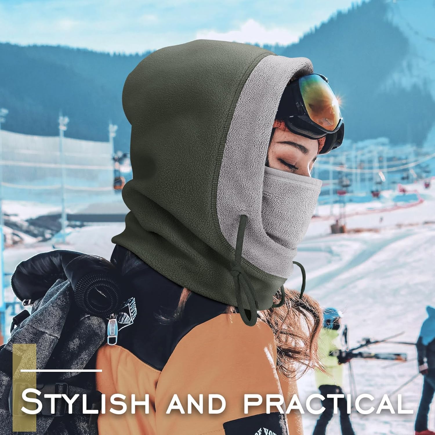 Balaclava Face Mask Windproof Fleece Ski Mask for Men and Women Winter Neck and Face Warmer - Image 5