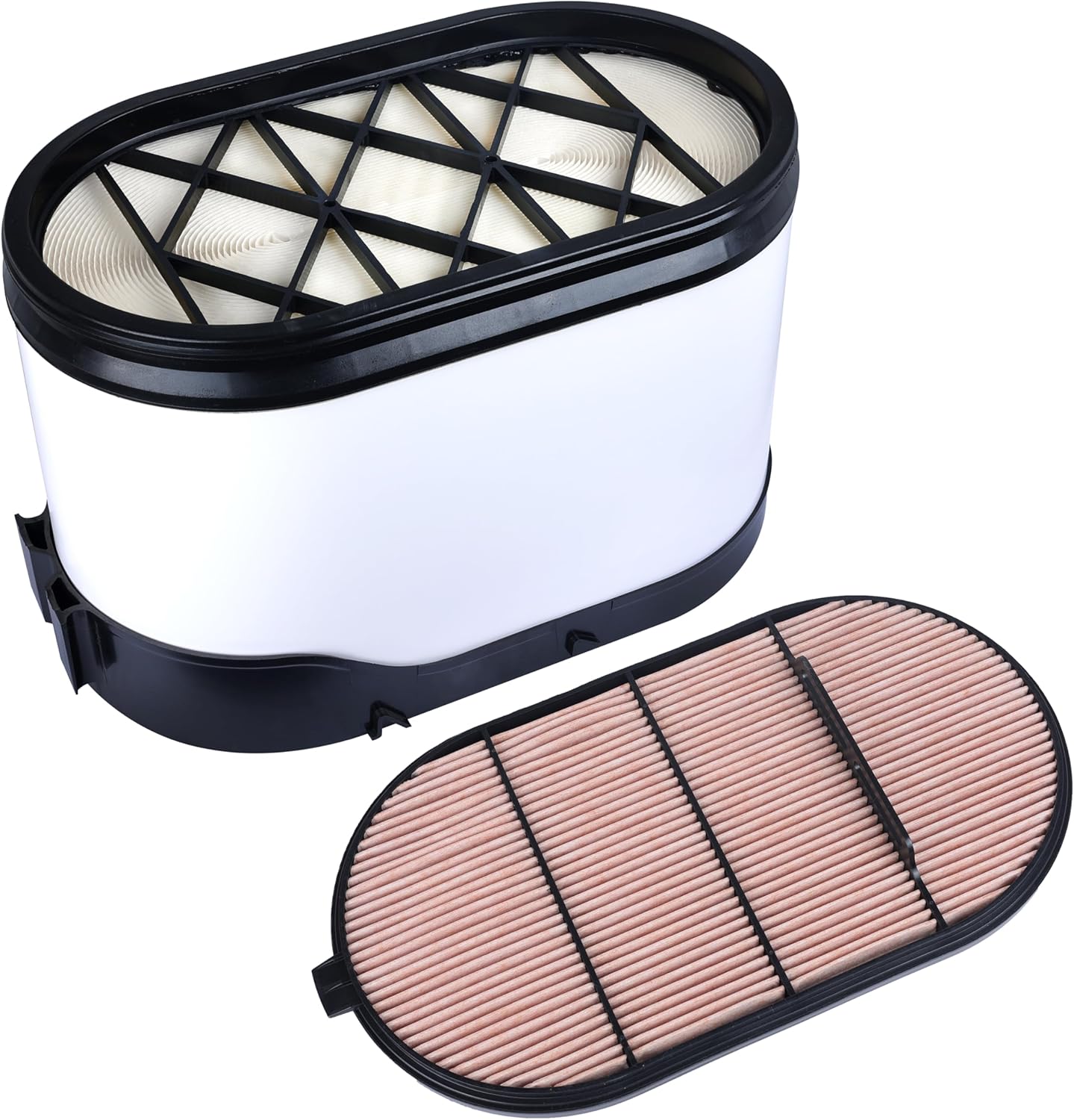 Engine Air Filter Kit Fit Compatible with Kenworth T660 T680 T400 T800 | Replaces P616056 LAF6116 WIX 49456 AF1692